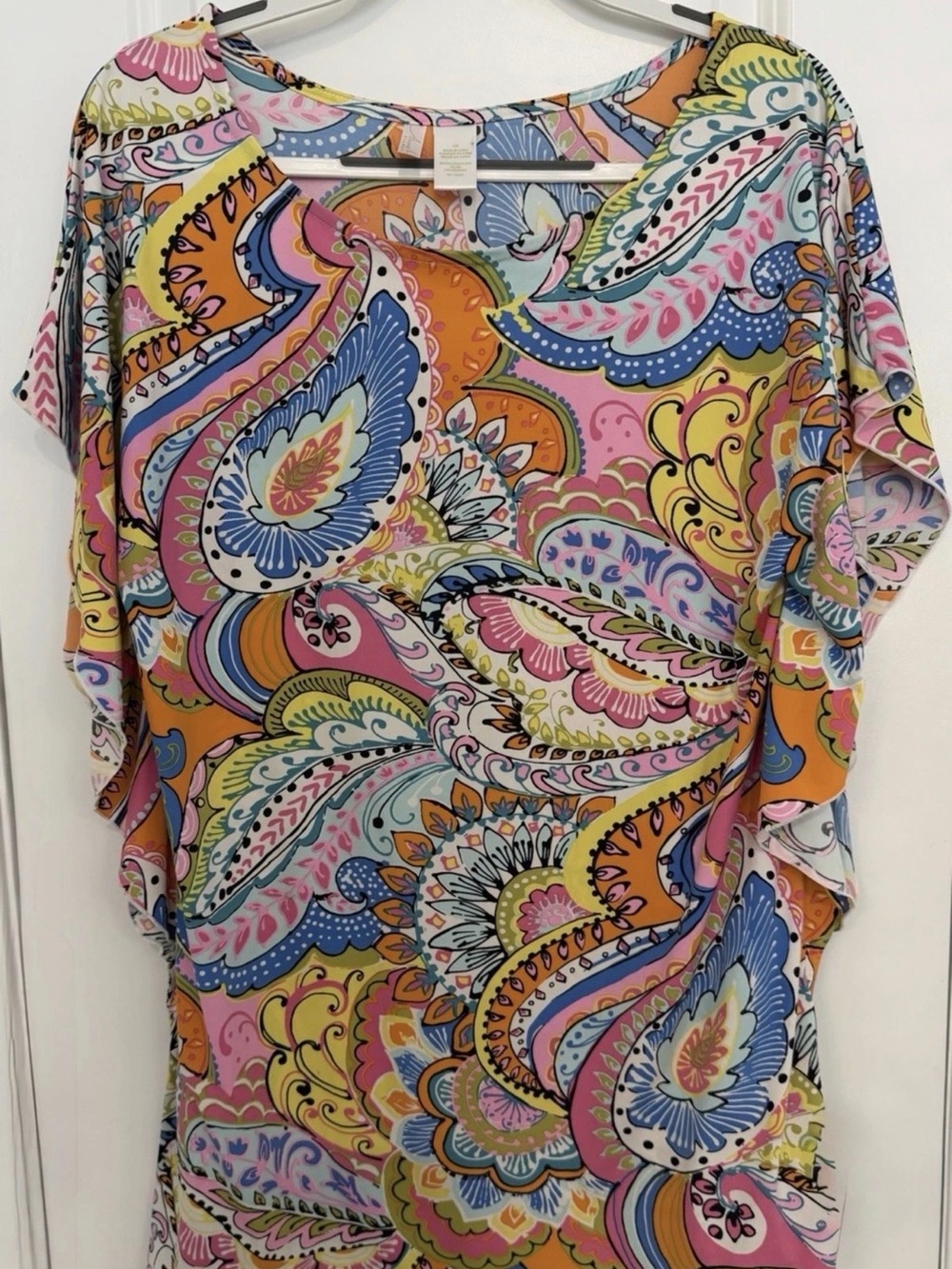 Anne Cole Women’s Colorful Paisley Kaftan Swim Cover Up S/M